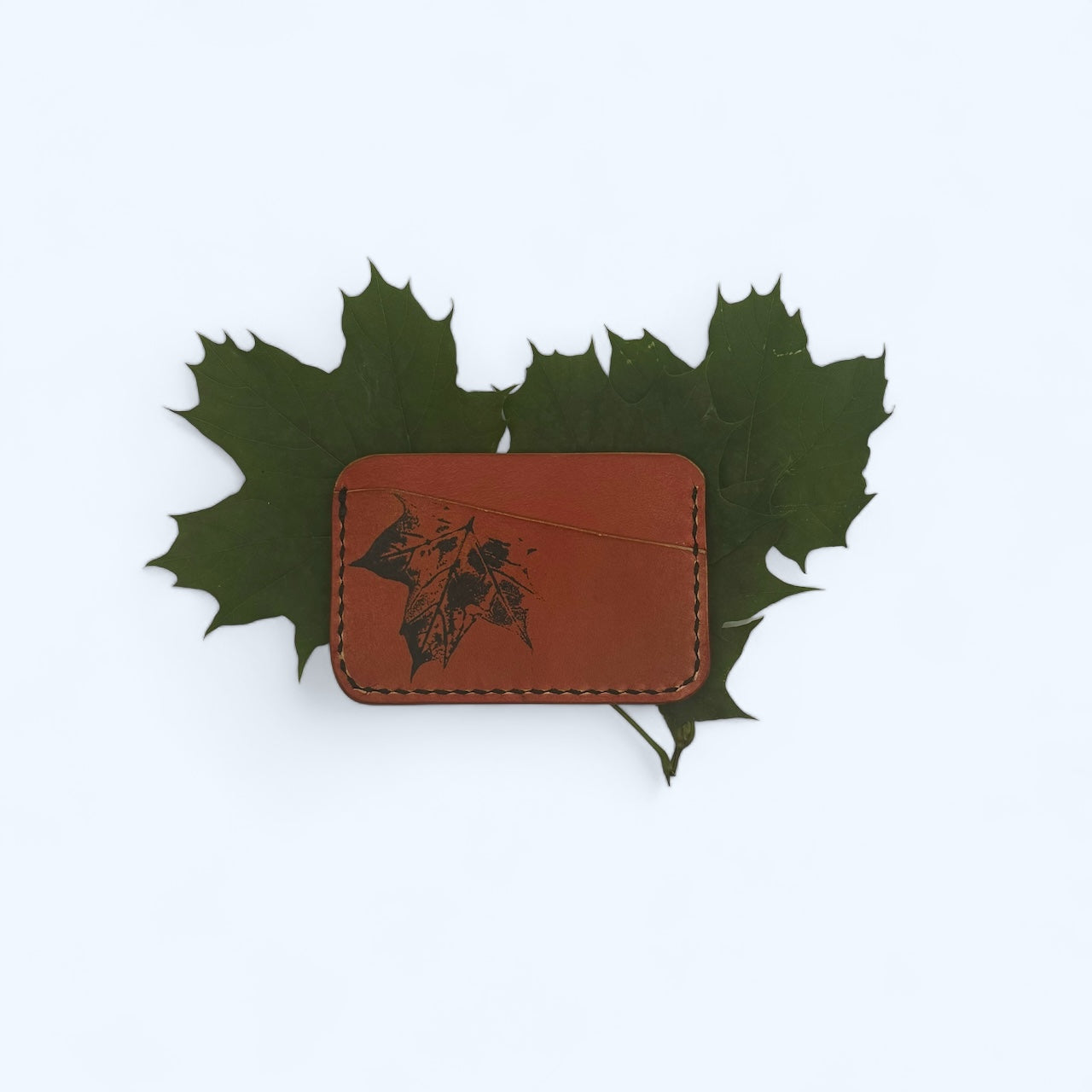 Crimson Maple Minimalist Wallat